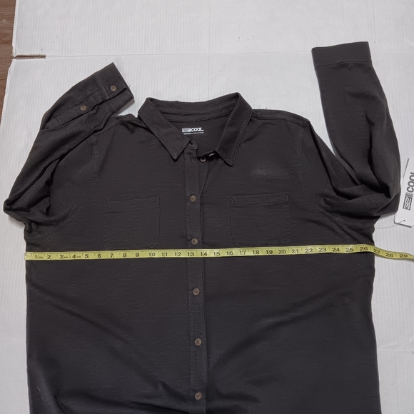 32 DEGREES Cool 100% cotton knit button down NWT shirt, XXL - Picture 12 of 13